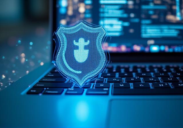 Digital data protection and GDPR concept visual